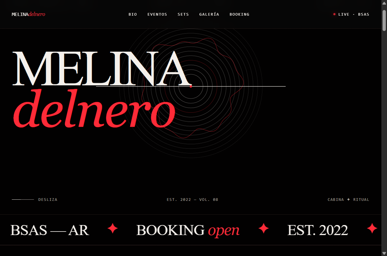 Melina Delnero — DJ & Selectora